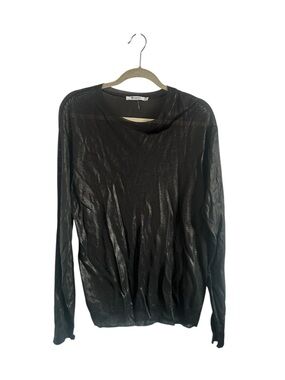 T Alexander Wang Black Crewneck Sweater, size large